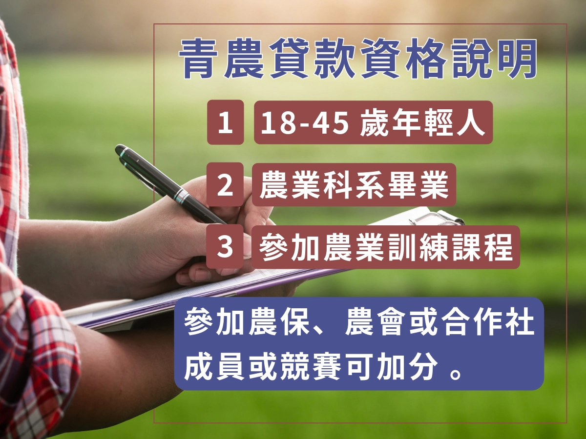 青農貸款的條件與資格