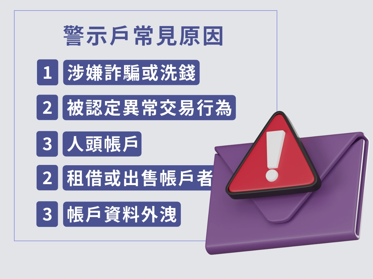 警示戶常見原因