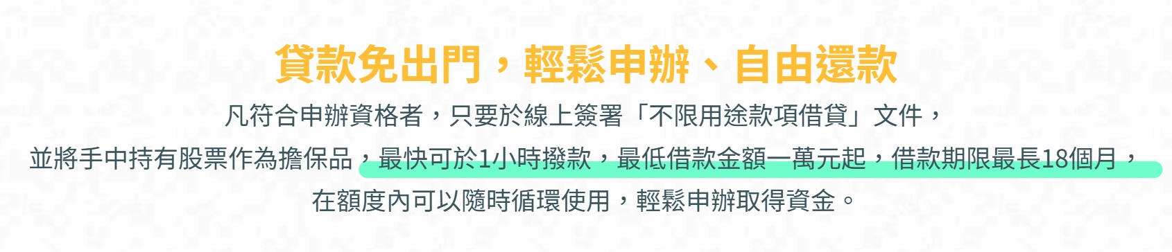 富邦股票質借
