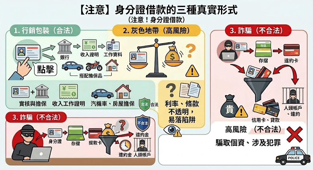 身分證借款的三種形式