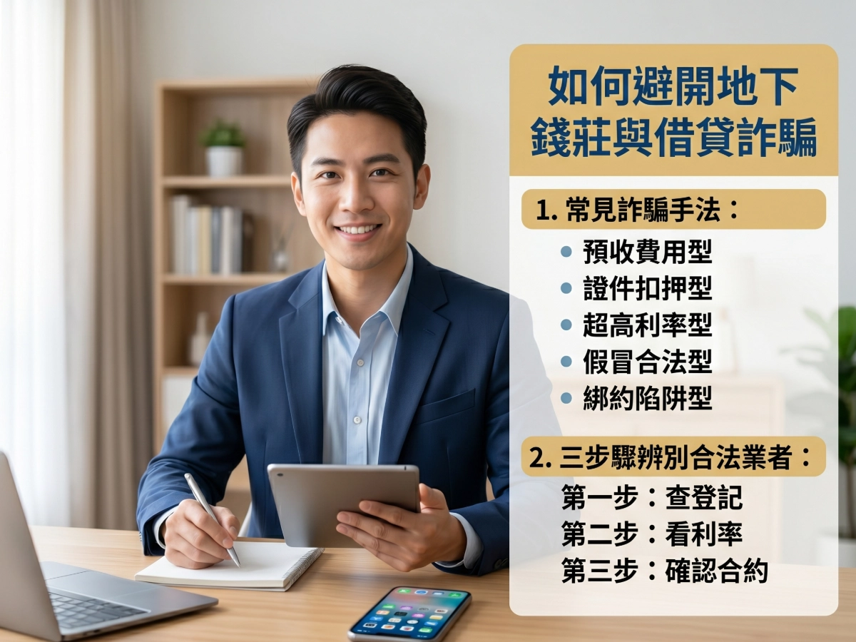 如何避開地下錢莊與借貸詐騙