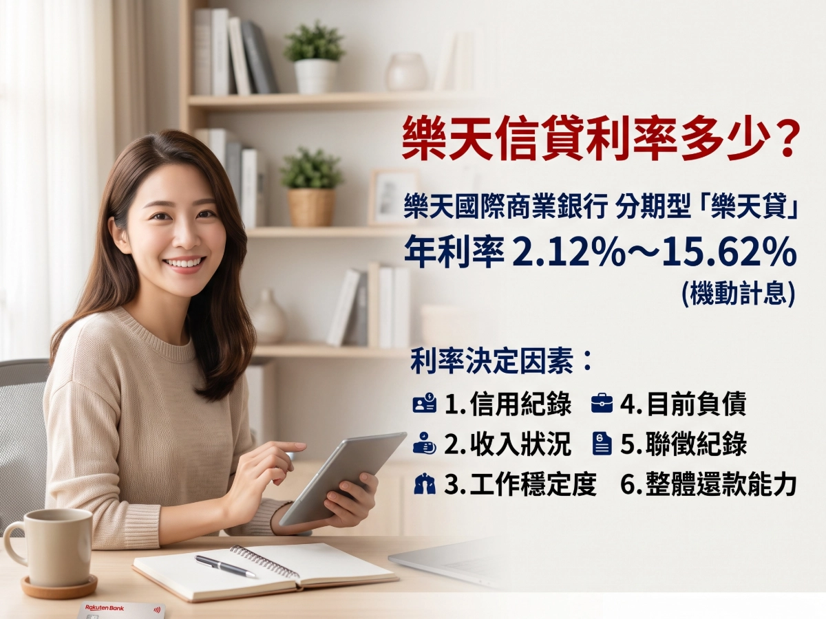 樂天信貸利率多少