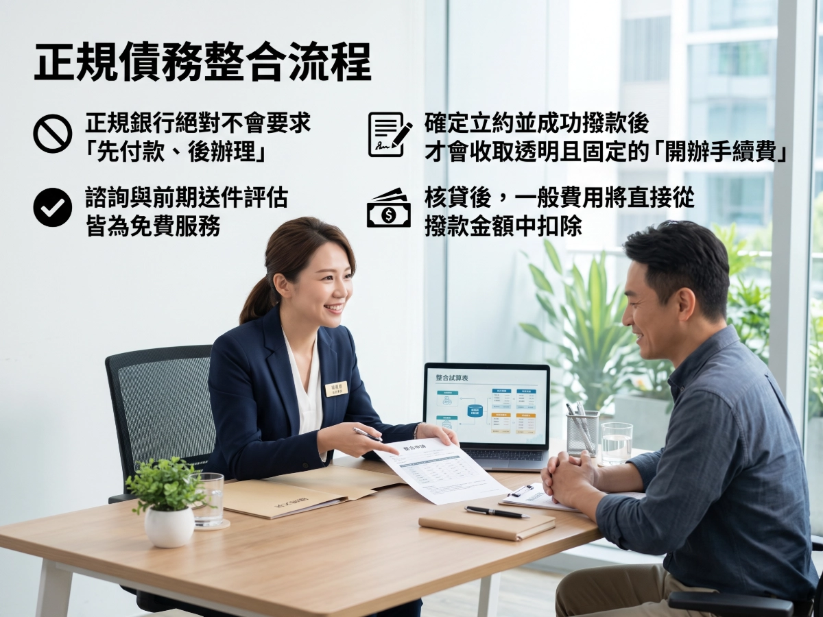 正規債務整合流程