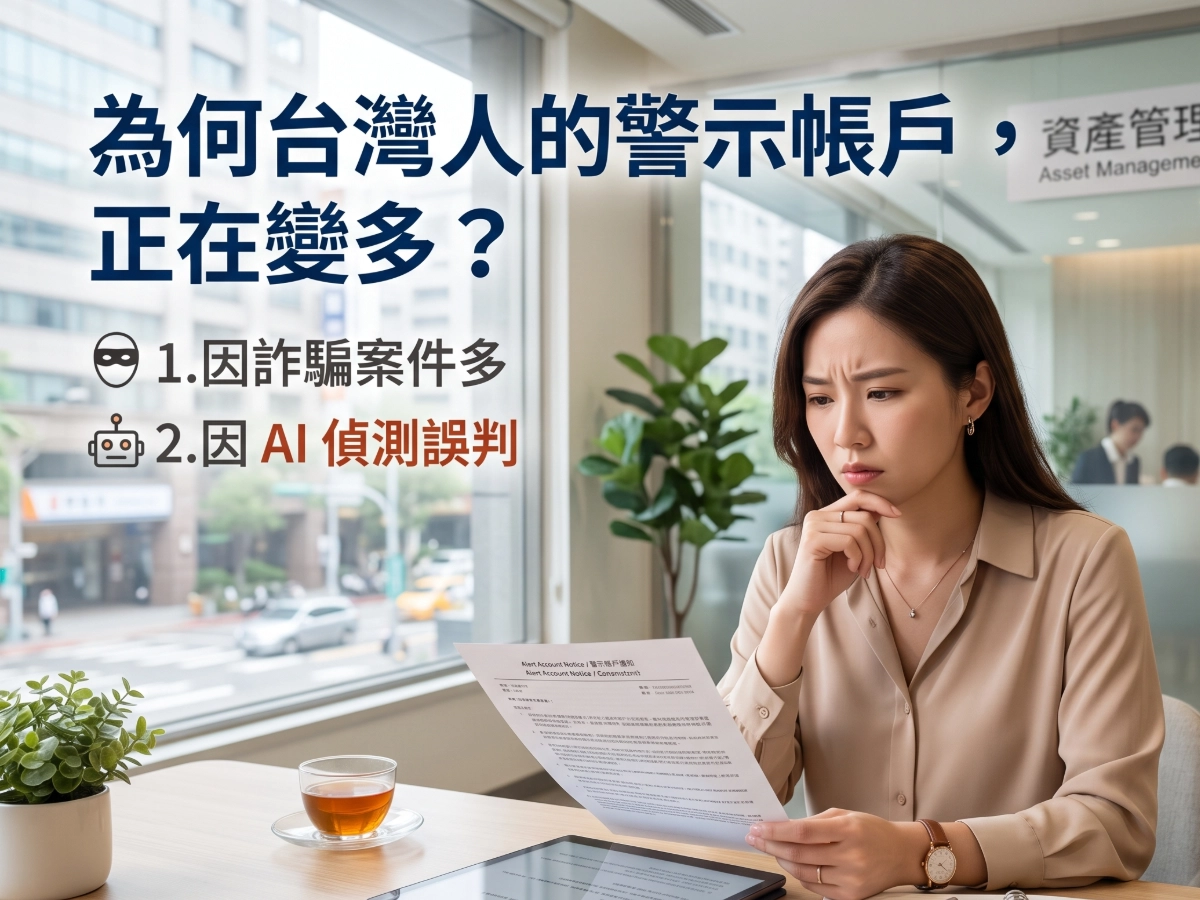 為何台灣人的警示帳戶，正在變多